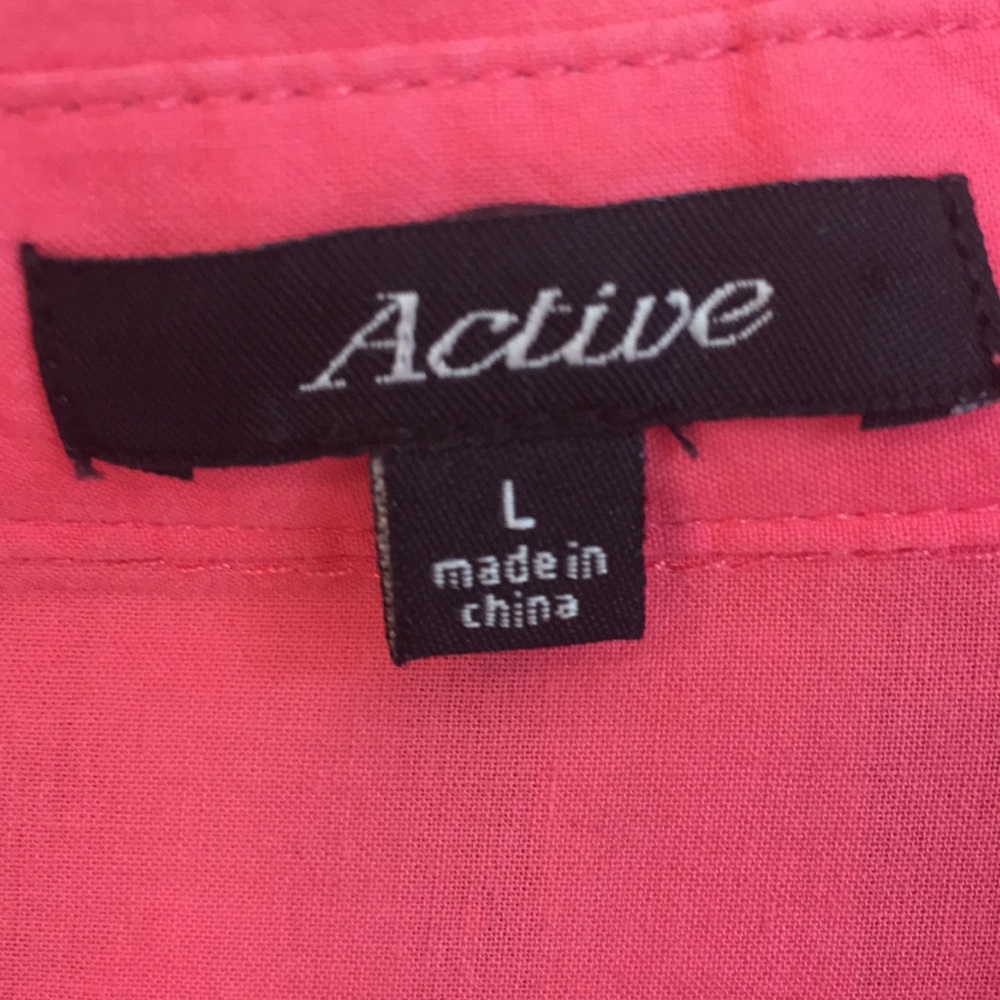 Coral button down - Picture 4 of 4